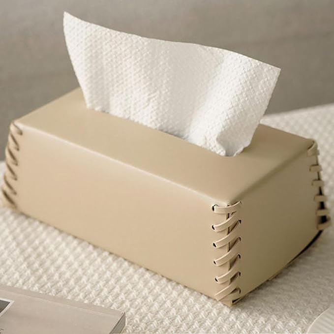 AuraHive Soft Leather Tissue Box for Home & Office Décor