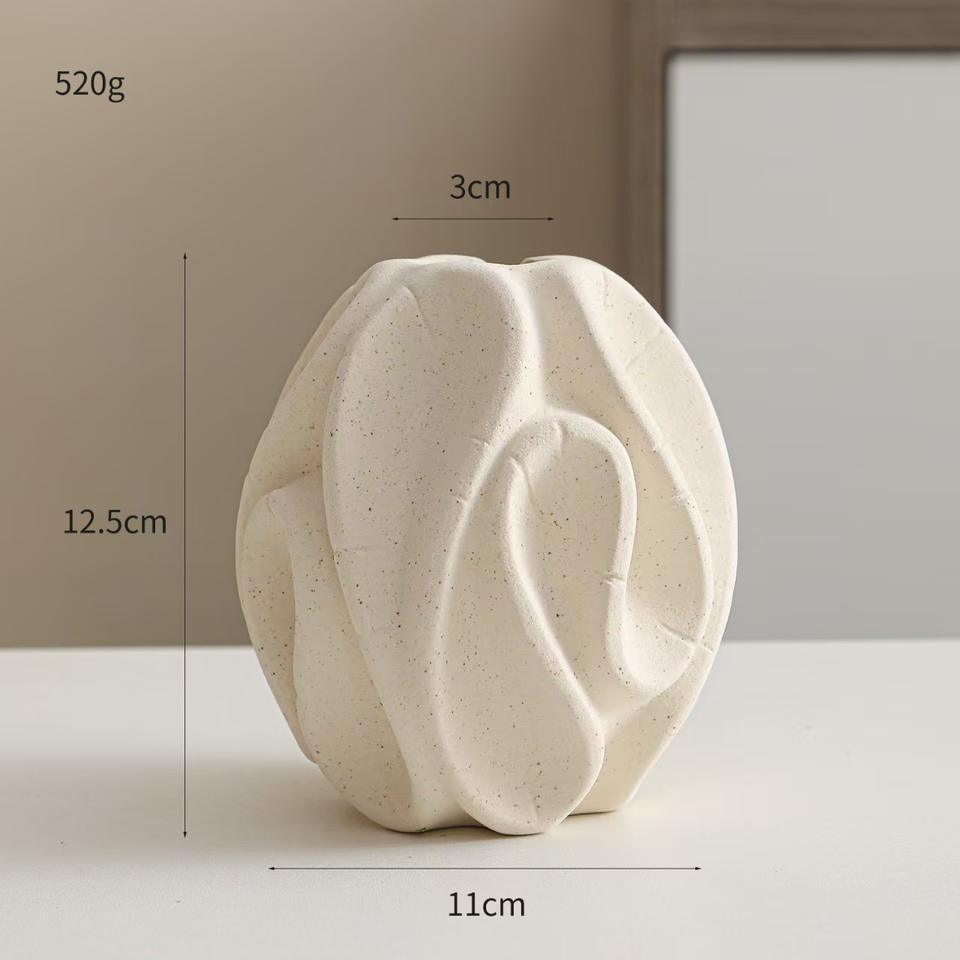 AuraHive Modern Sandish Decorative Vase