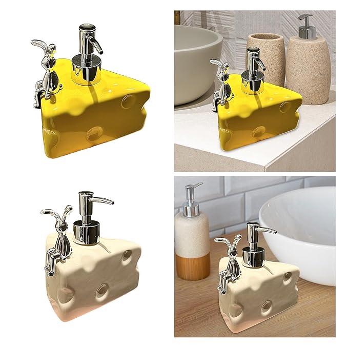 AuraHive Triangle-Cheese Lotion & Soap Dispenser Bottle