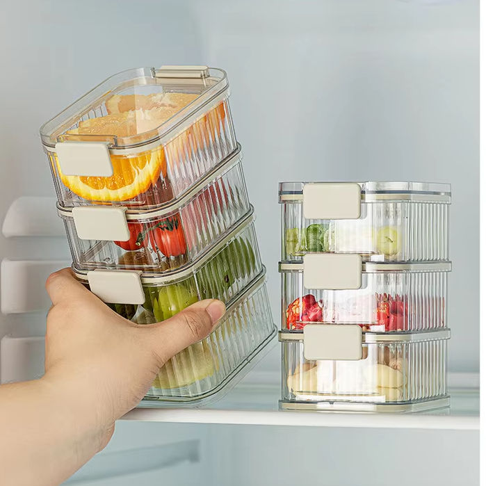 AuraHive Transparent Multi-Layer Spice Box for Kitchen Storage