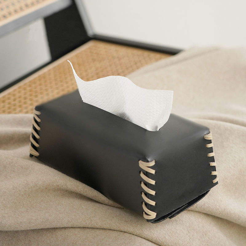 AuraHive Soft Leather Tissue Box for Home & Office Décor
