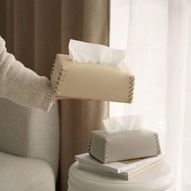 AuraHive Soft Leather Tissue Box for Home & Office Décor