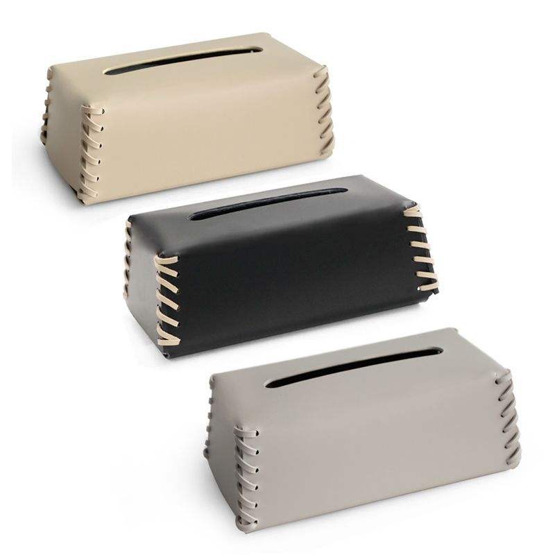 AuraHive Soft Leather Tissue Box for Home & Office Décor