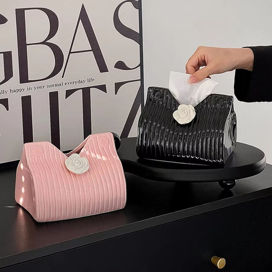 AuraHive Premium Handbag Design Tissue Box