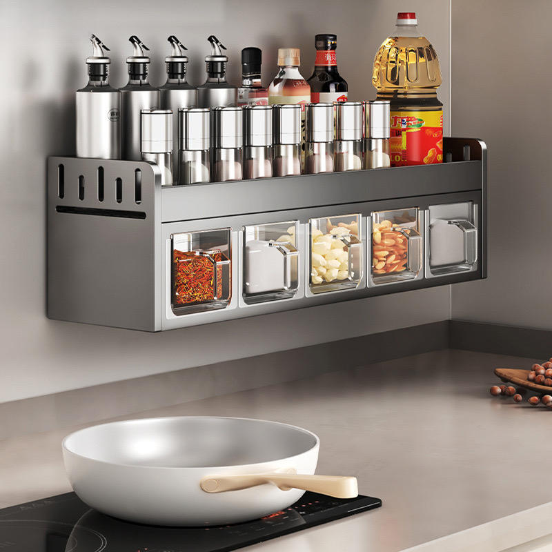 AuraHive Space-Saving Single Layer Spice Storage Shelf
