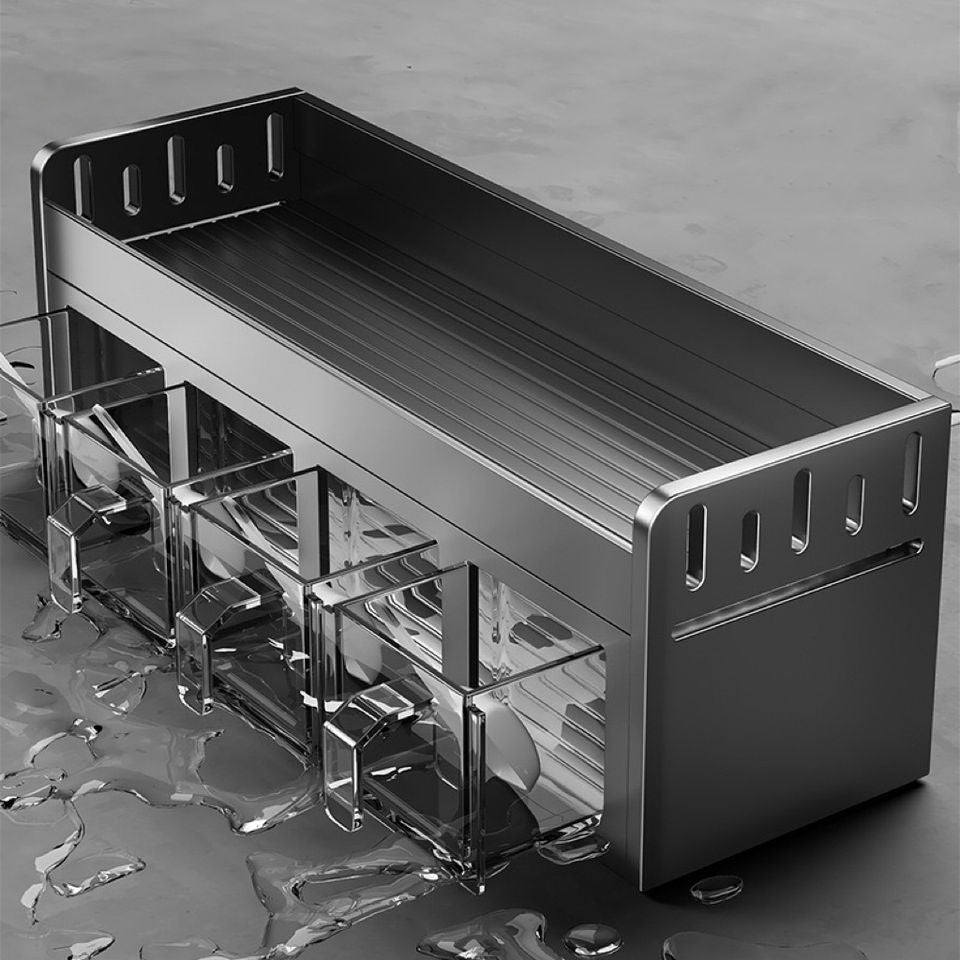 AuraHive Space-Saving Single Layer Spice Storage Shelf