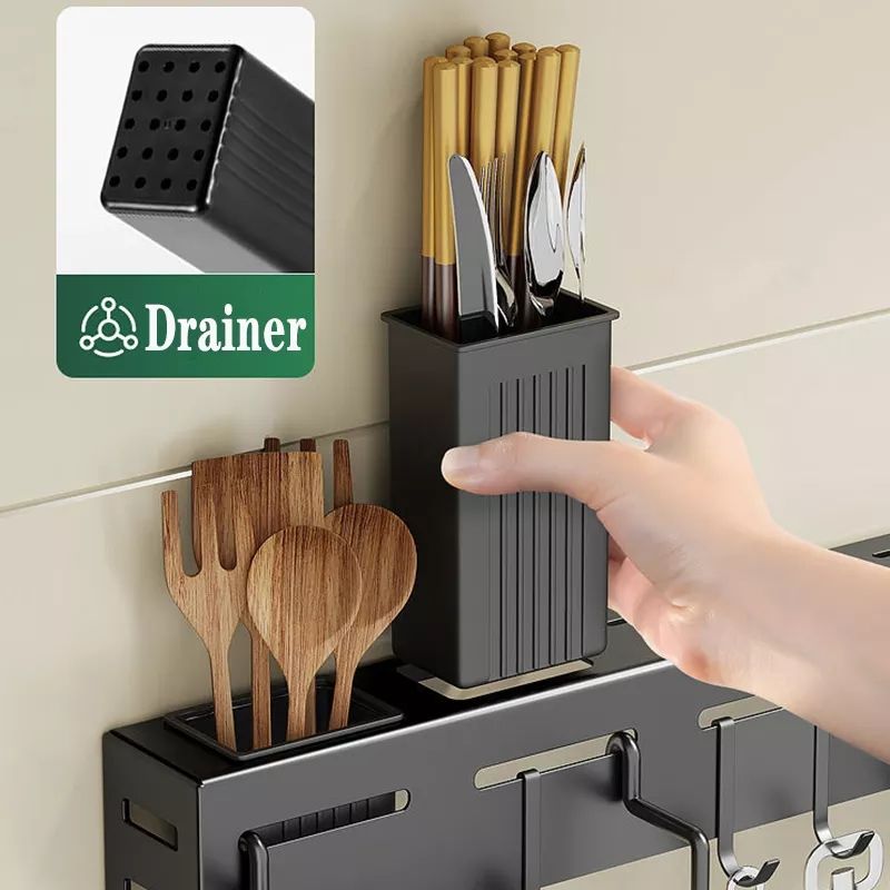 AuraHive Modern Knife and Spoon Holder