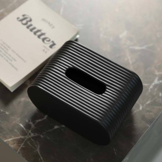 AuraHive Pine Stripe Polished Tissue Box Holder