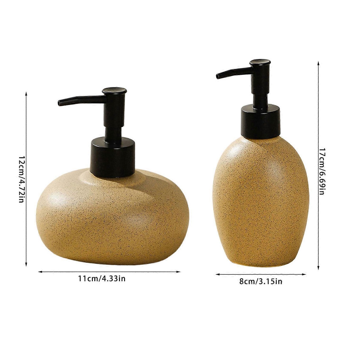 AuraHive Desert Sand Matte Finish Hand Wash Dispenser