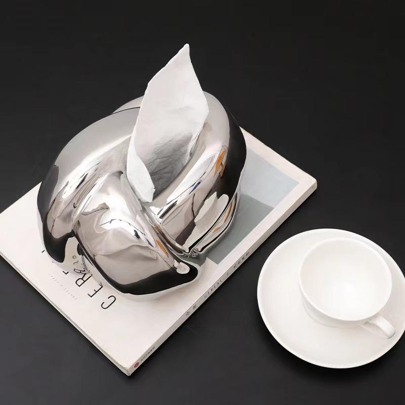 AuraHive Turtle Style Polished Tissue Box