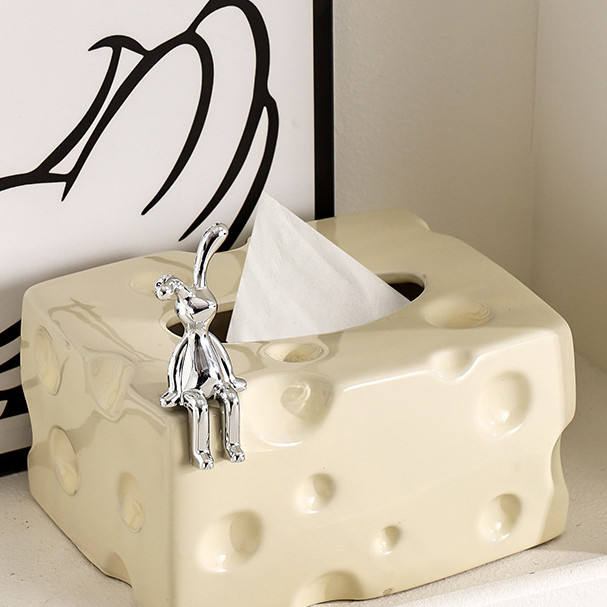 AuraHive Cheese Bar Style Tissue Box