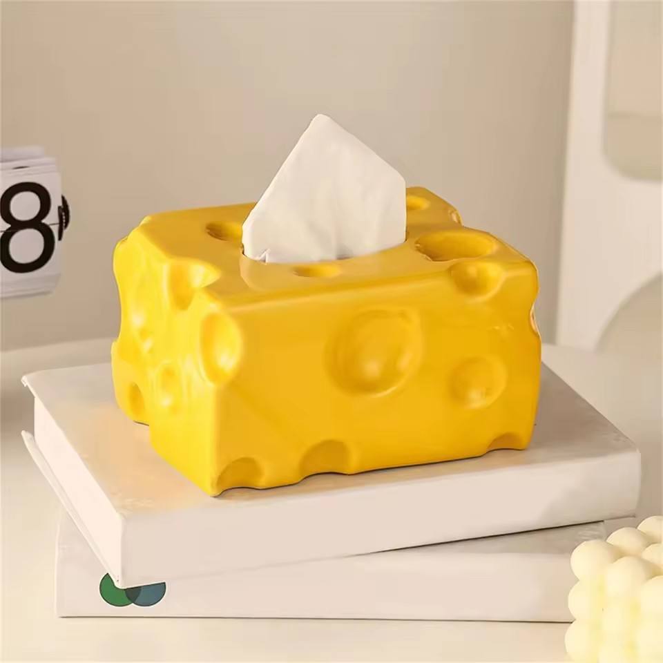 AuraHive Cheese Bar Style Tissue Box