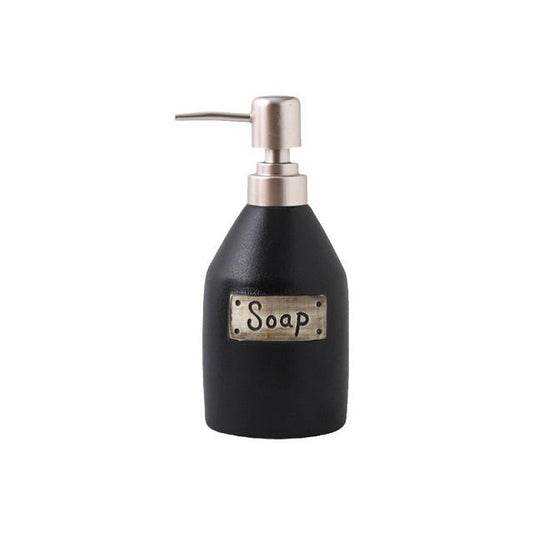 AuraHive Minimalist Matte Black Soap Dispenser