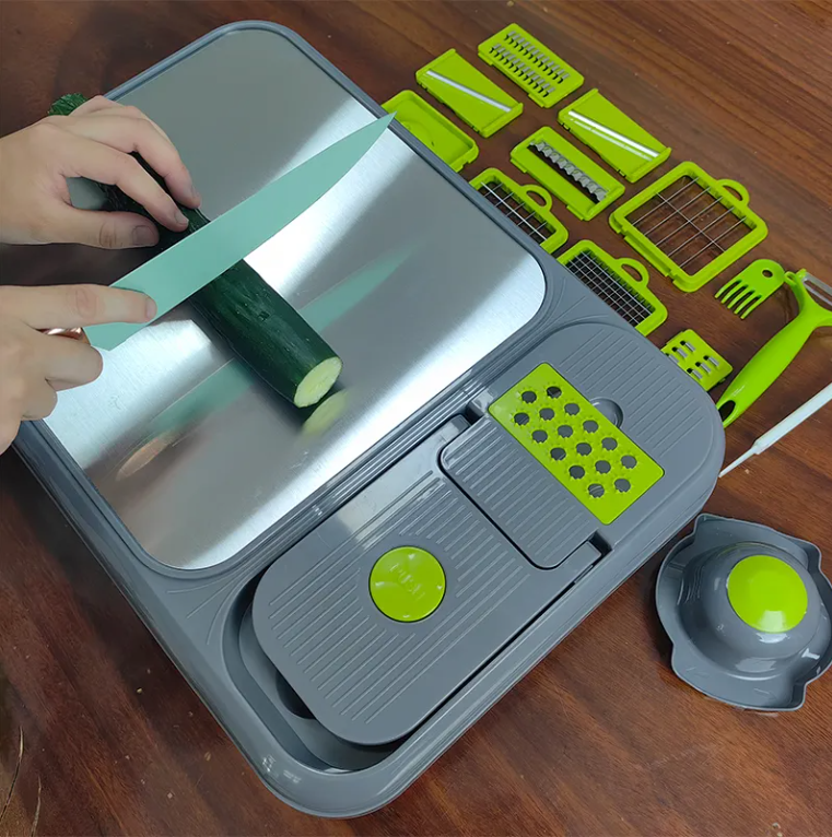AuraHive Heavy-Duty Large Veggie Cutter for Fruits & Vegetables