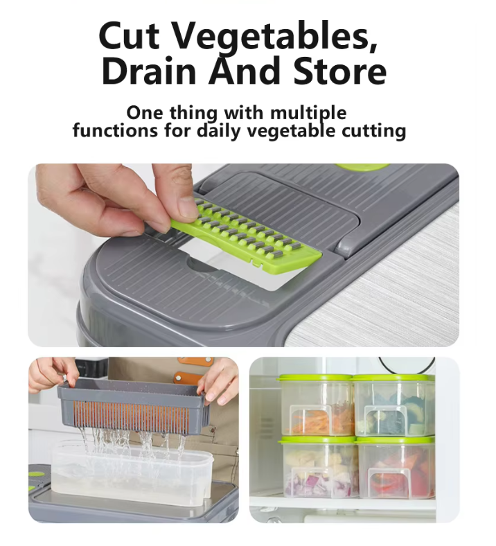 AuraHive Heavy-Duty Large Veggie Cutter for Fruits & Vegetables