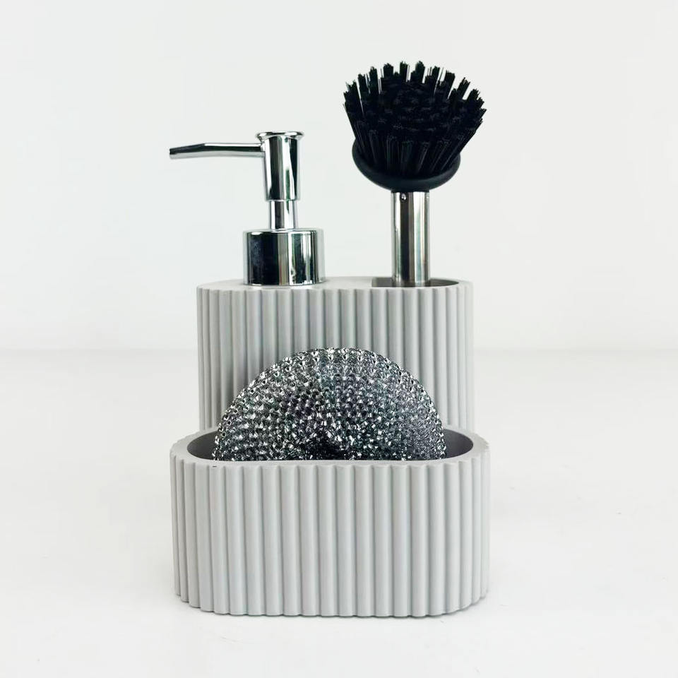 AuraHive Fountain Stone-Inspired Kitchen Liquid Soap & Sink Dispenser