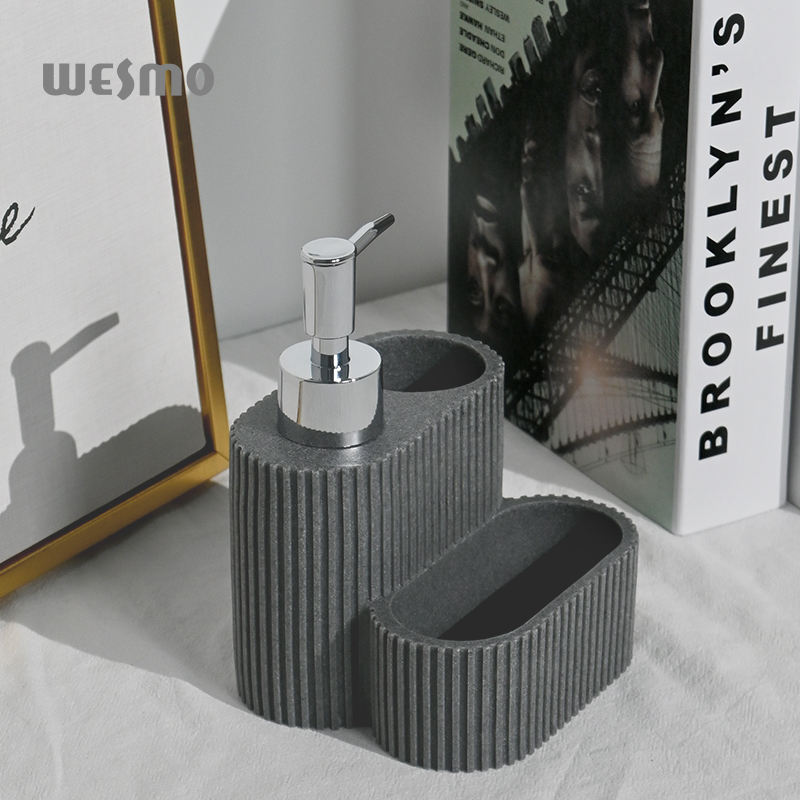 AuraHive Fountain Stone-Inspired Kitchen Liquid Soap & Sink Dispenser