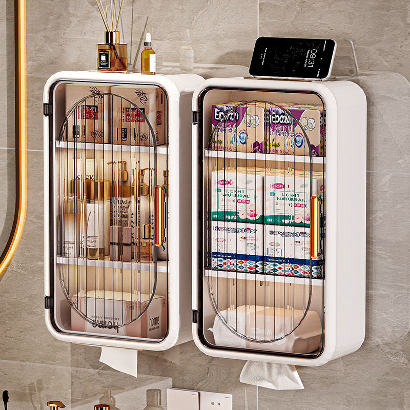 AuraHive Wall Mounted Bathroom Storage Box