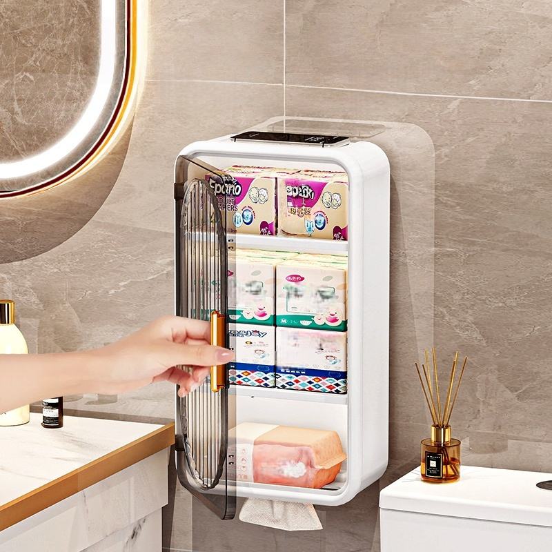 AuraHive Wall Mounted Bathroom Storage Box