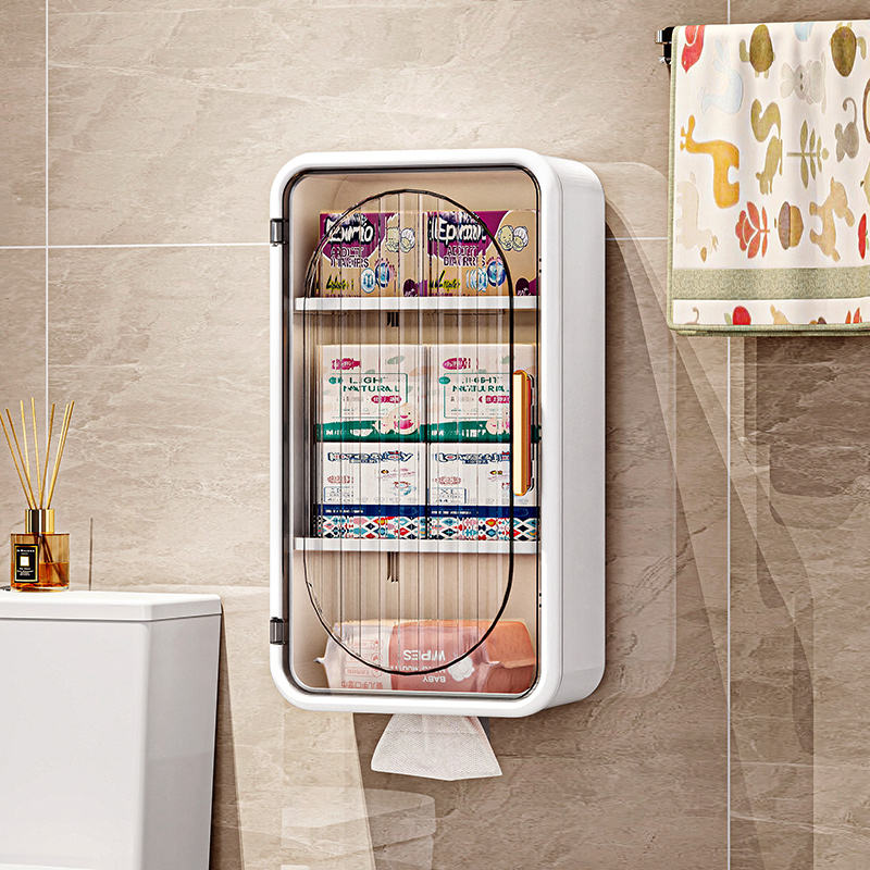 AuraHive Wall Mounted Bathroom Storage Box