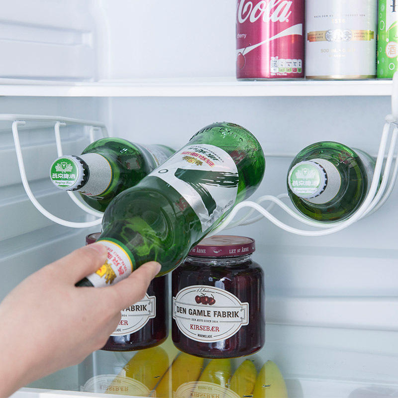 AuraHive Hanging Bottle Rack for Refrigerator