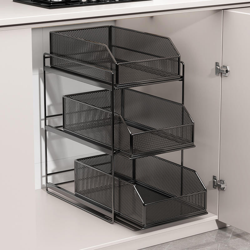 AuraHive 3-Tier Kitchen Puller Rack