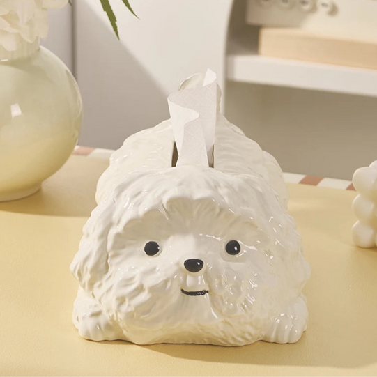 AuraHive Dreamy Cloud Pup Tissue Box