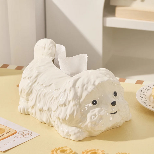 AuraHive Dreamy Cloud Pup Tissue Box